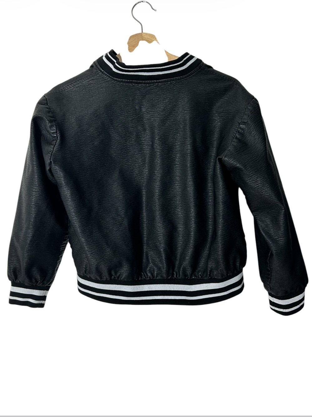 Slate & Willow Varsity Faux Leather Jacket - Picture 3 of 8